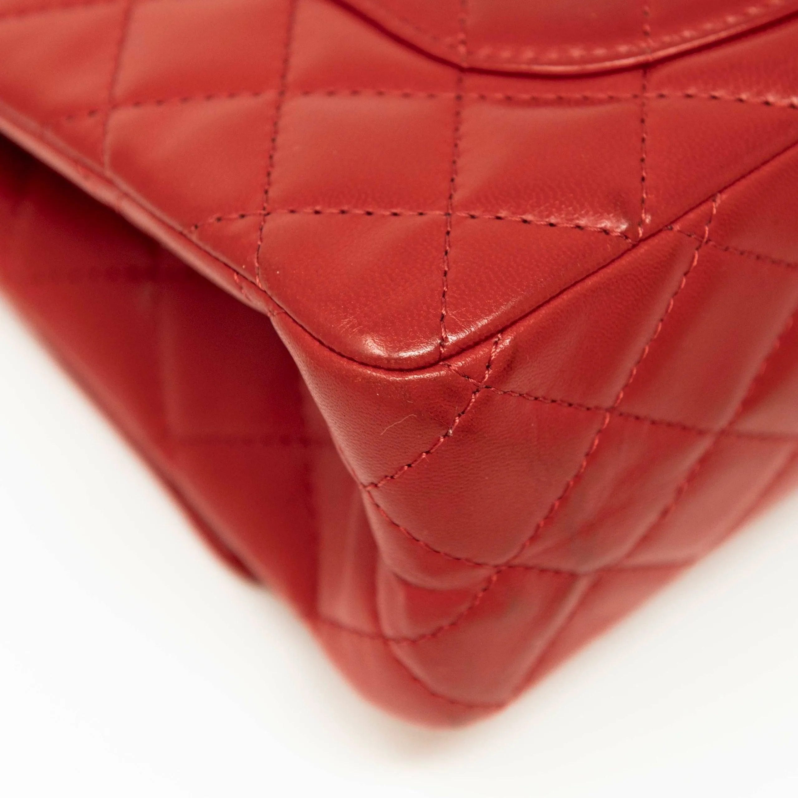 Chanel Red Lambskin 2.55 Reissue 226