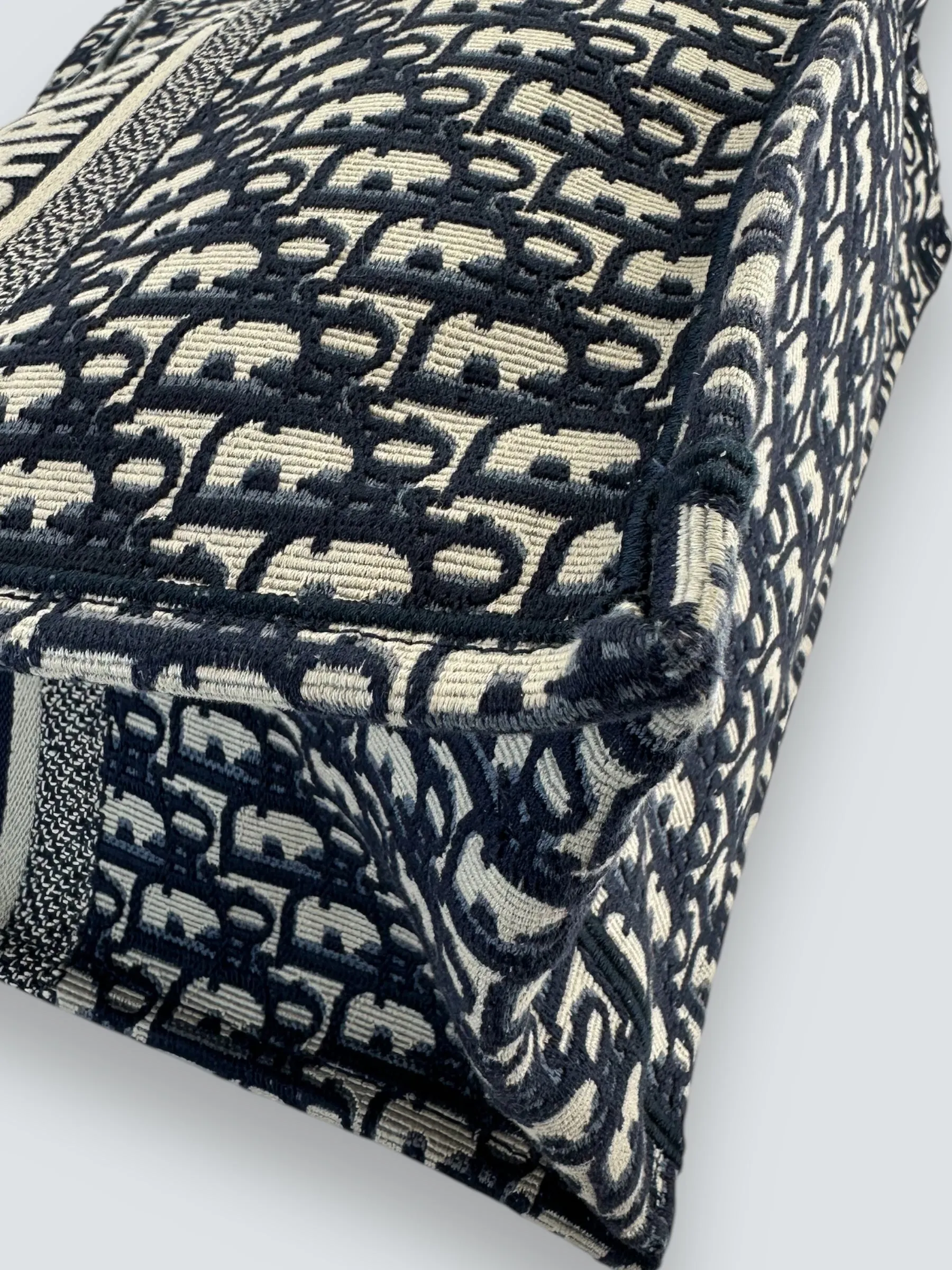 Christian Dior Jacquard Monogram Canvas Large Book Tote