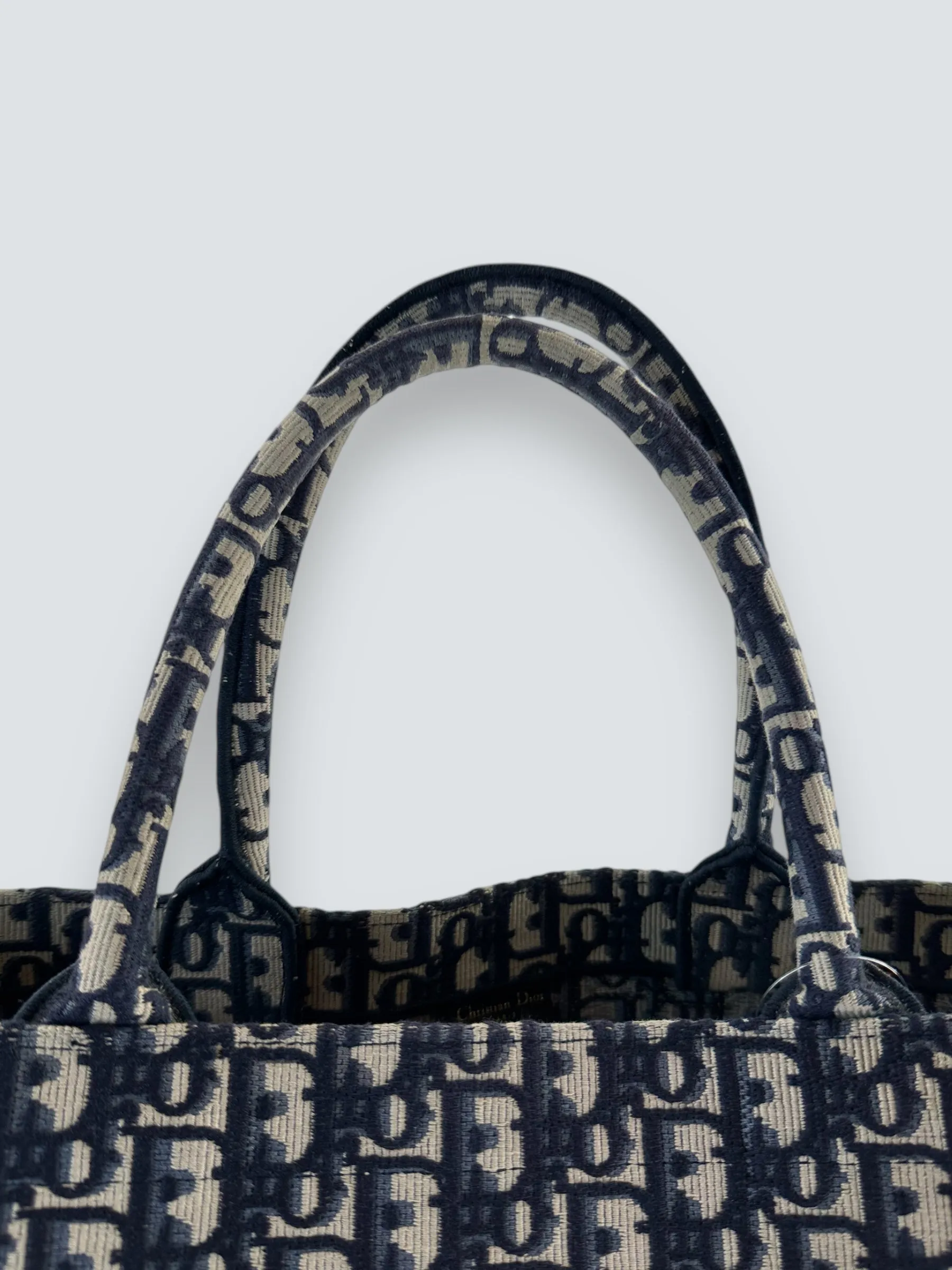Christian Dior Jacquard Monogram Canvas Large Book Tote