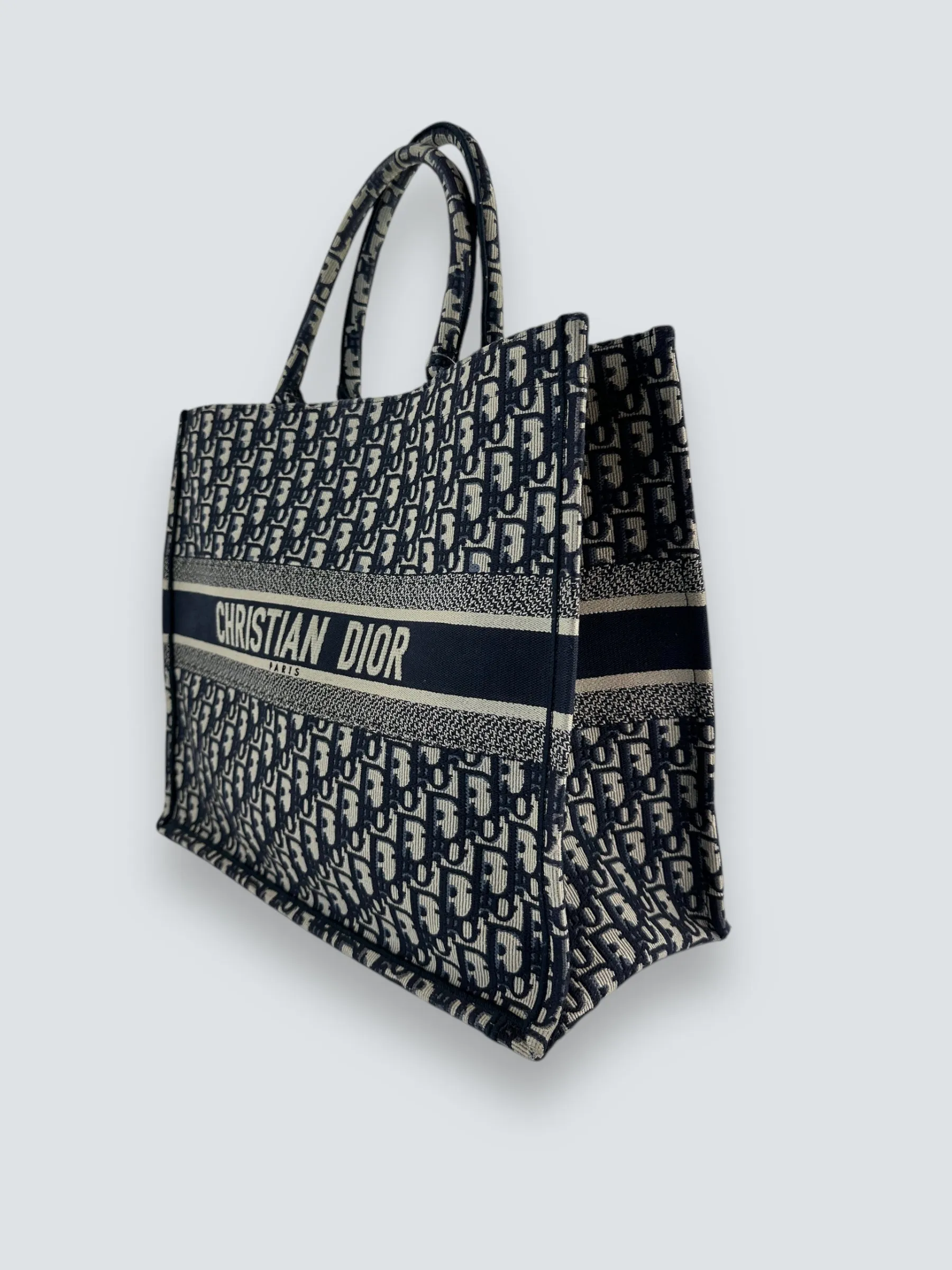 Christian Dior Jacquard Monogram Canvas Large Book Tote