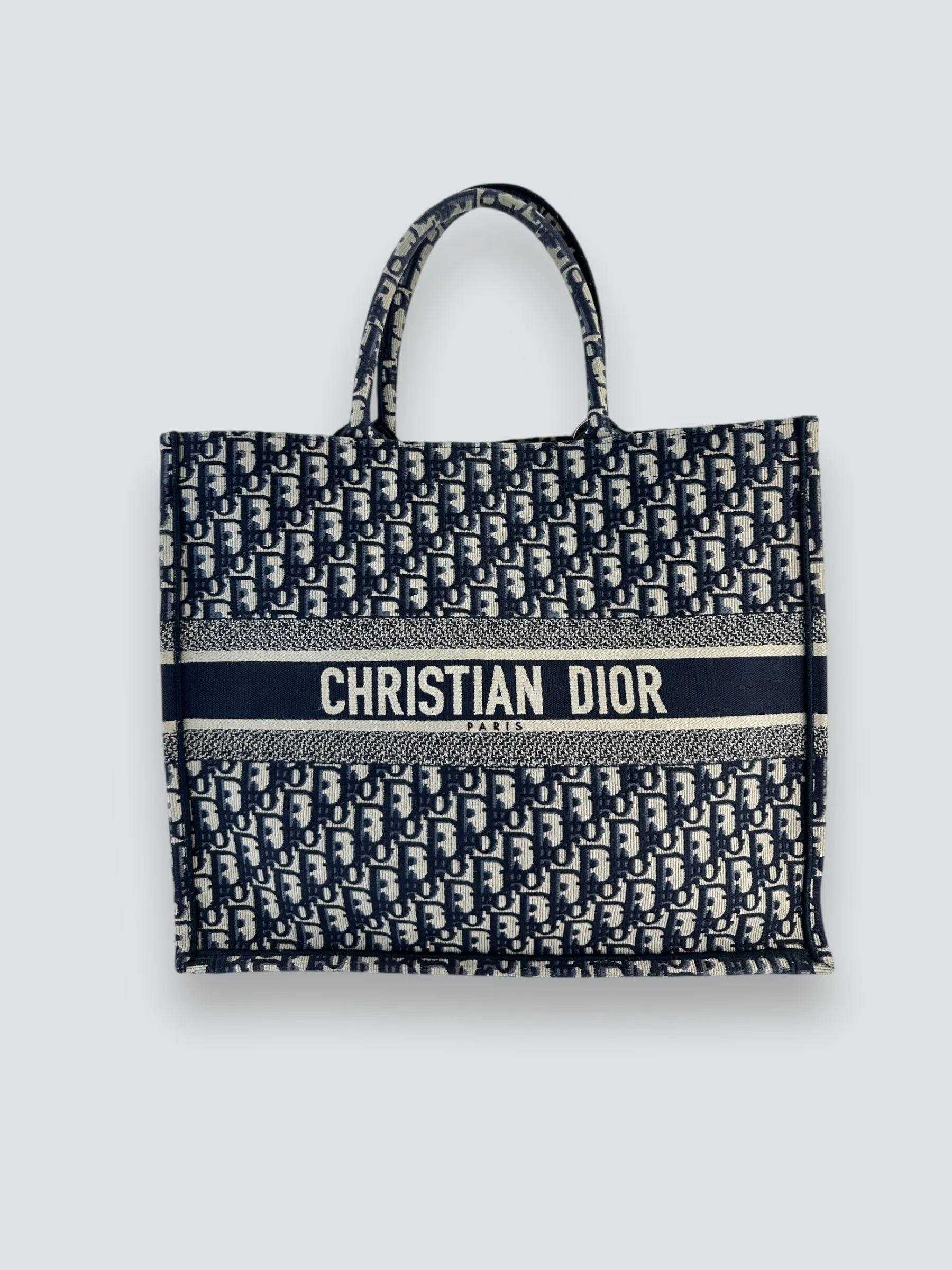 Christian Dior Jacquard Monogram Canvas Large Book Tote