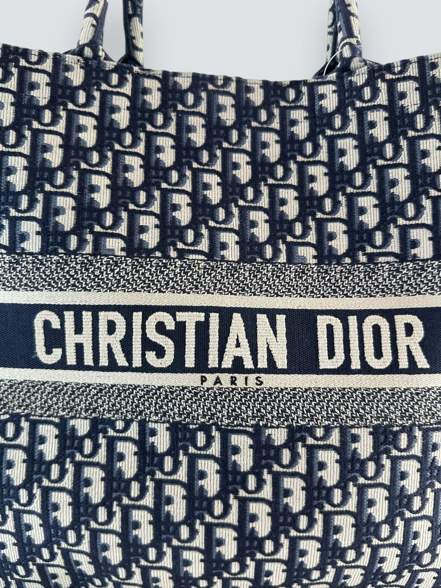 Christian Dior Jacquard Monogram Canvas Large Book Tote