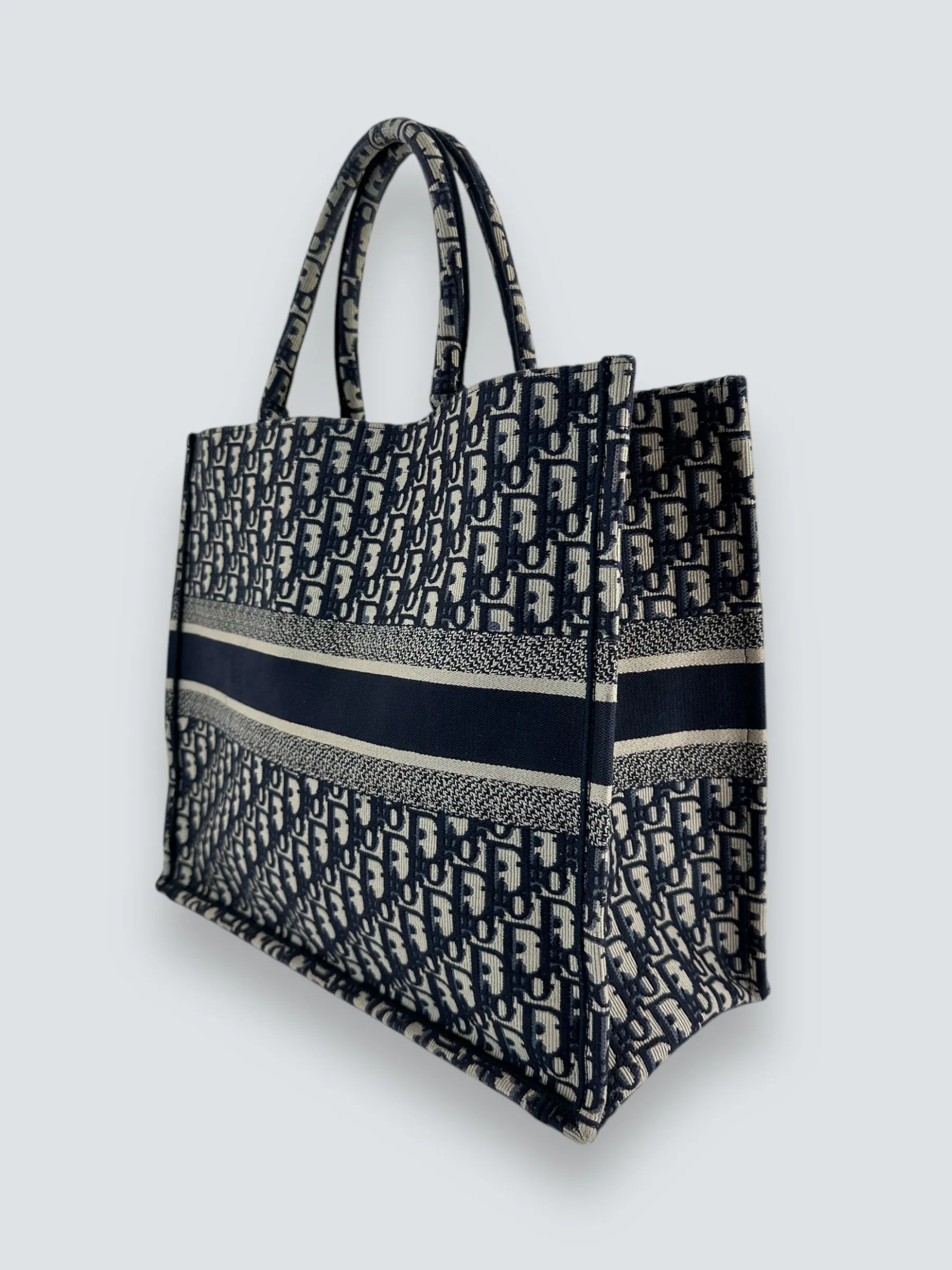 Christian Dior Jacquard Monogram Canvas Large Book Tote