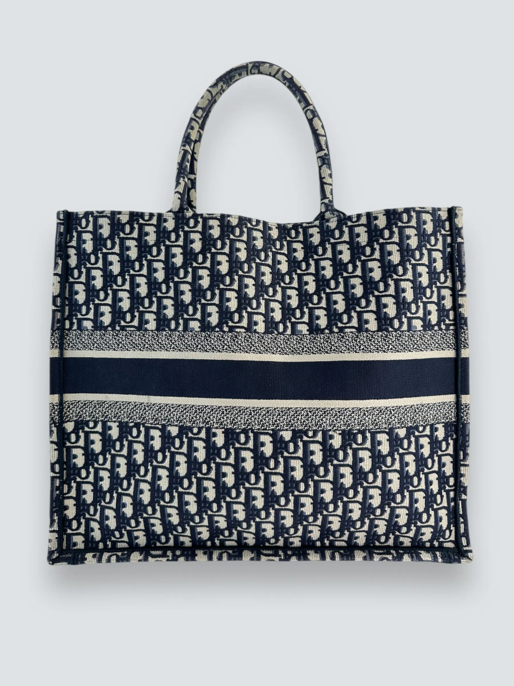 Christian Dior Jacquard Monogram Canvas Large Book Tote
