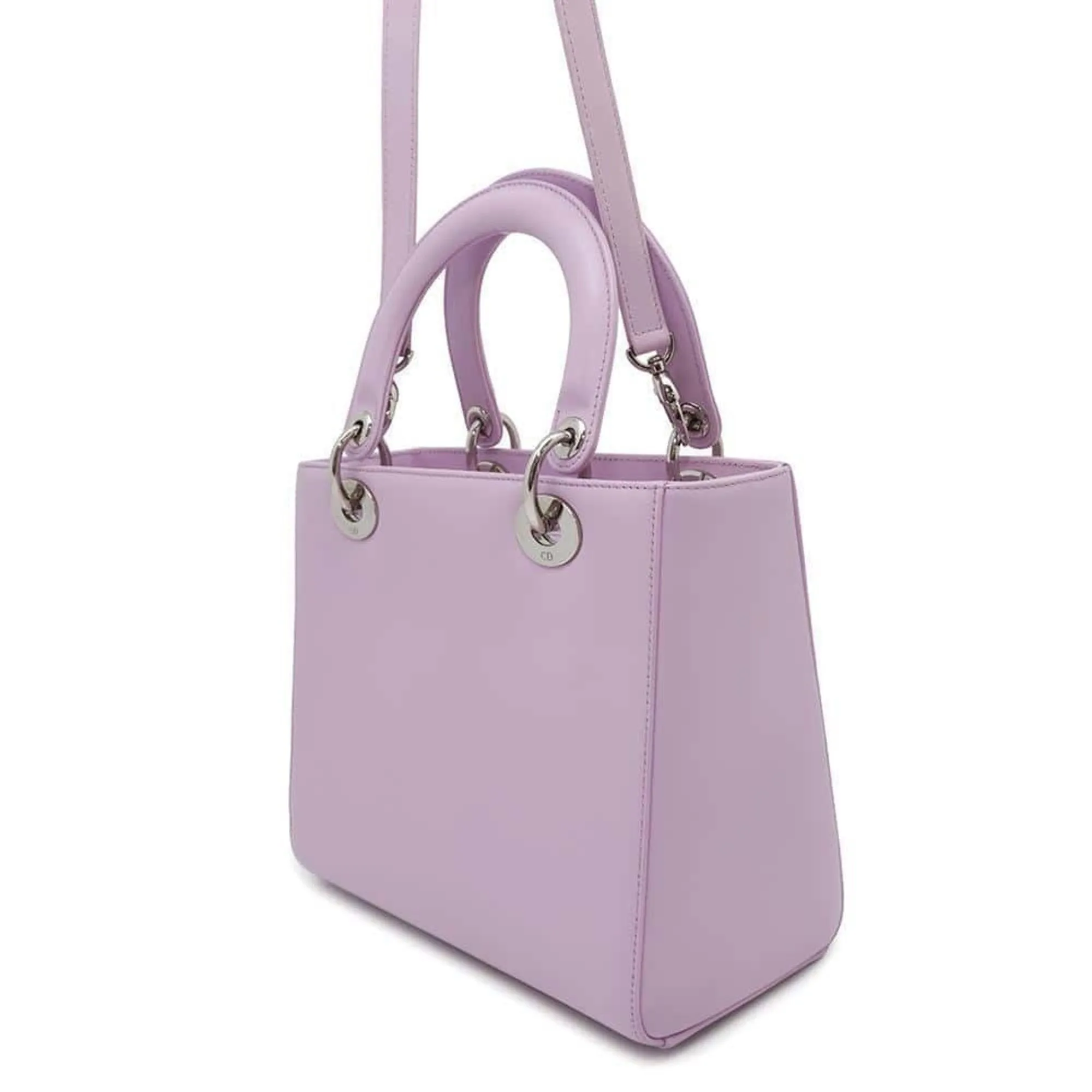 Christian Dior Lady Dior Leather Handbag (Pre-Owned)