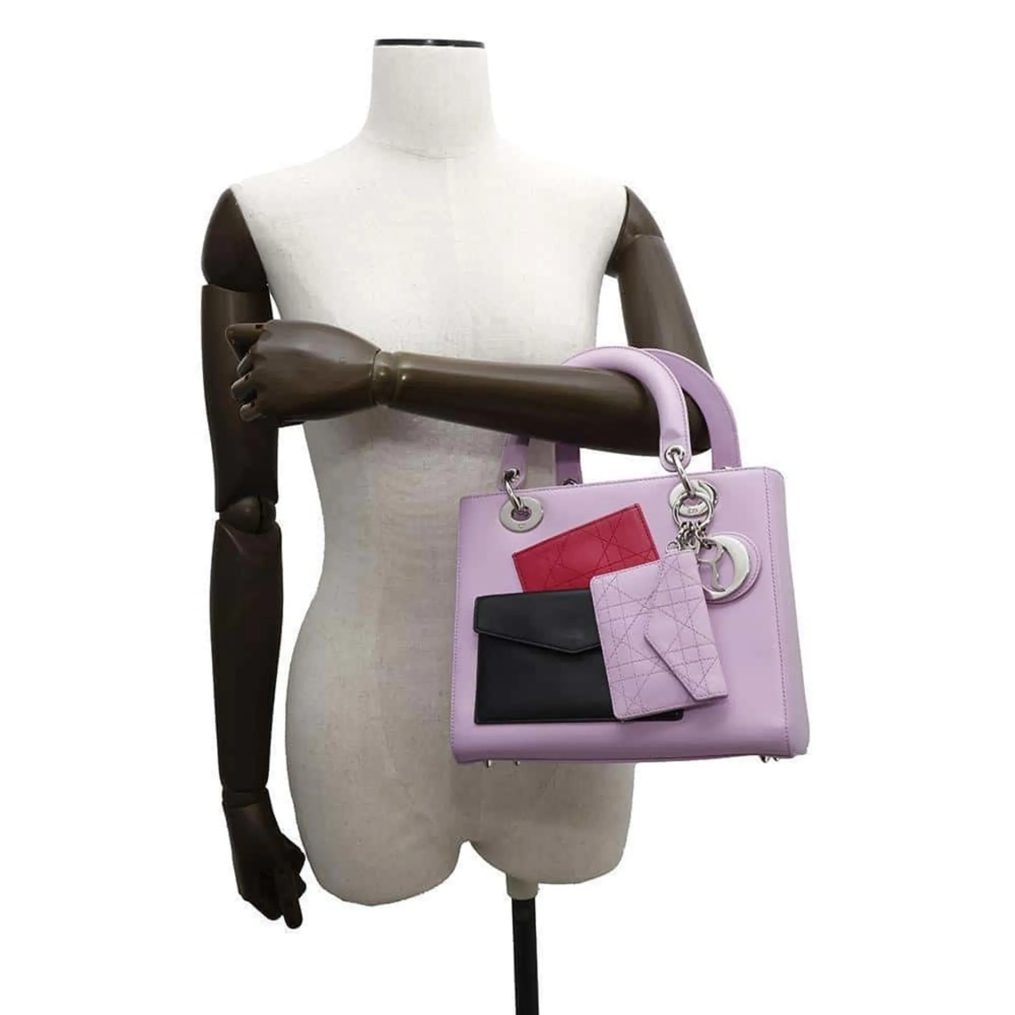 Christian Dior Lady Dior Leather Handbag (Pre-Owned)