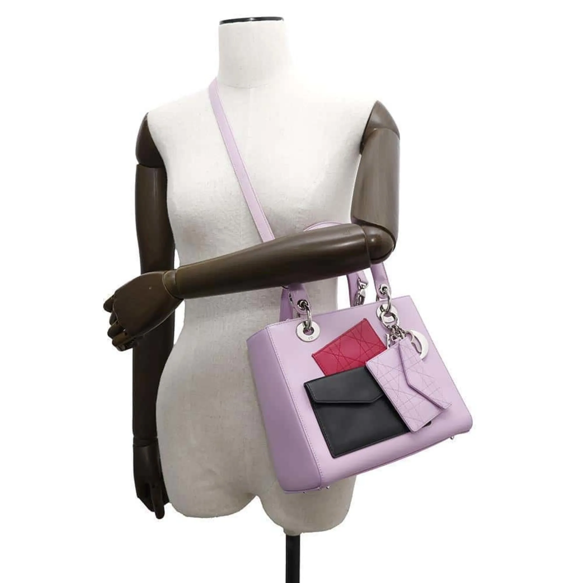 Christian Dior Lady Dior Leather Handbag (Pre-Owned)