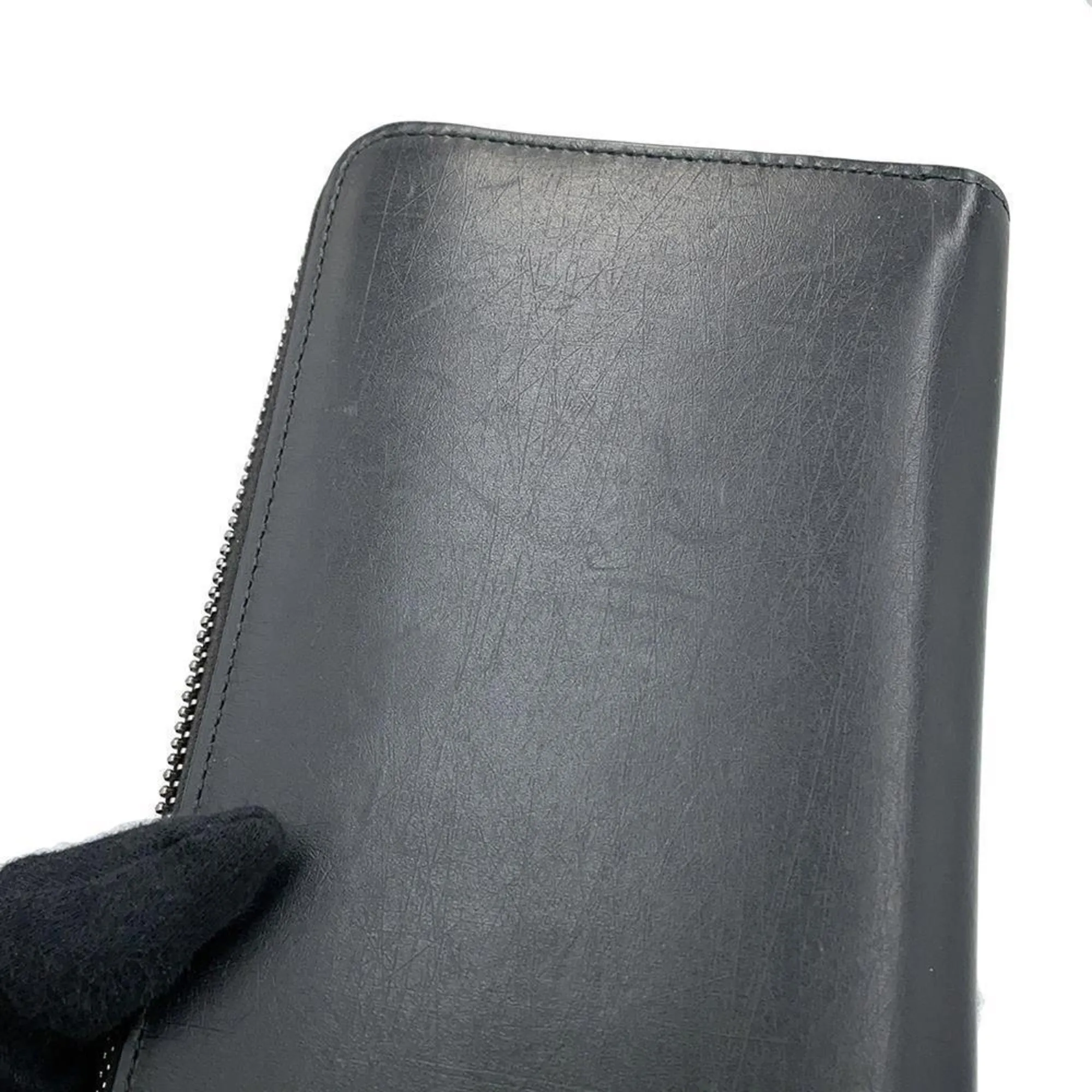 Christian Dior Leather Long Wallet (Bi-Fold) (Pre-Owned)