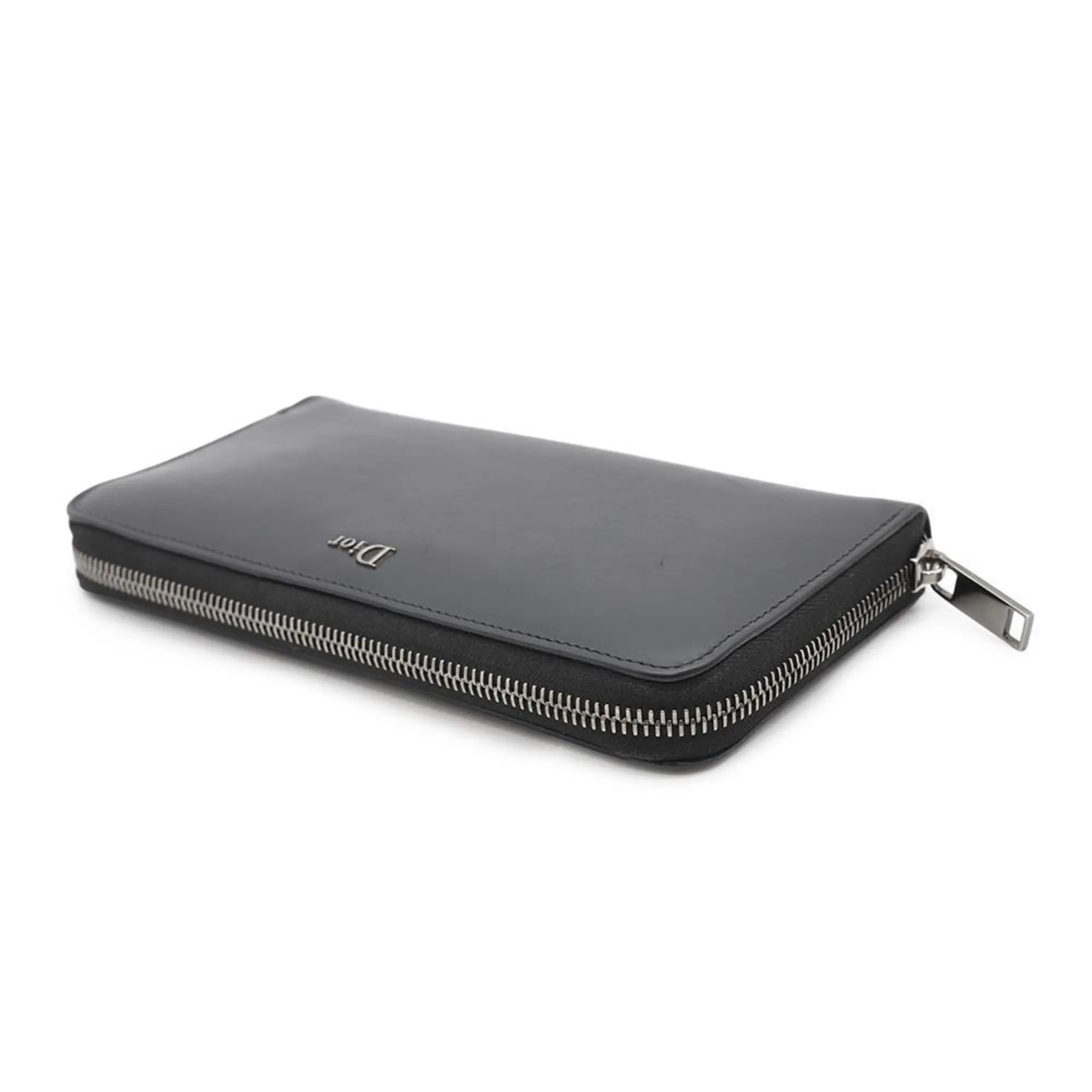 Christian Dior Leather Long Wallet (Bi-Fold) (Pre-Owned)