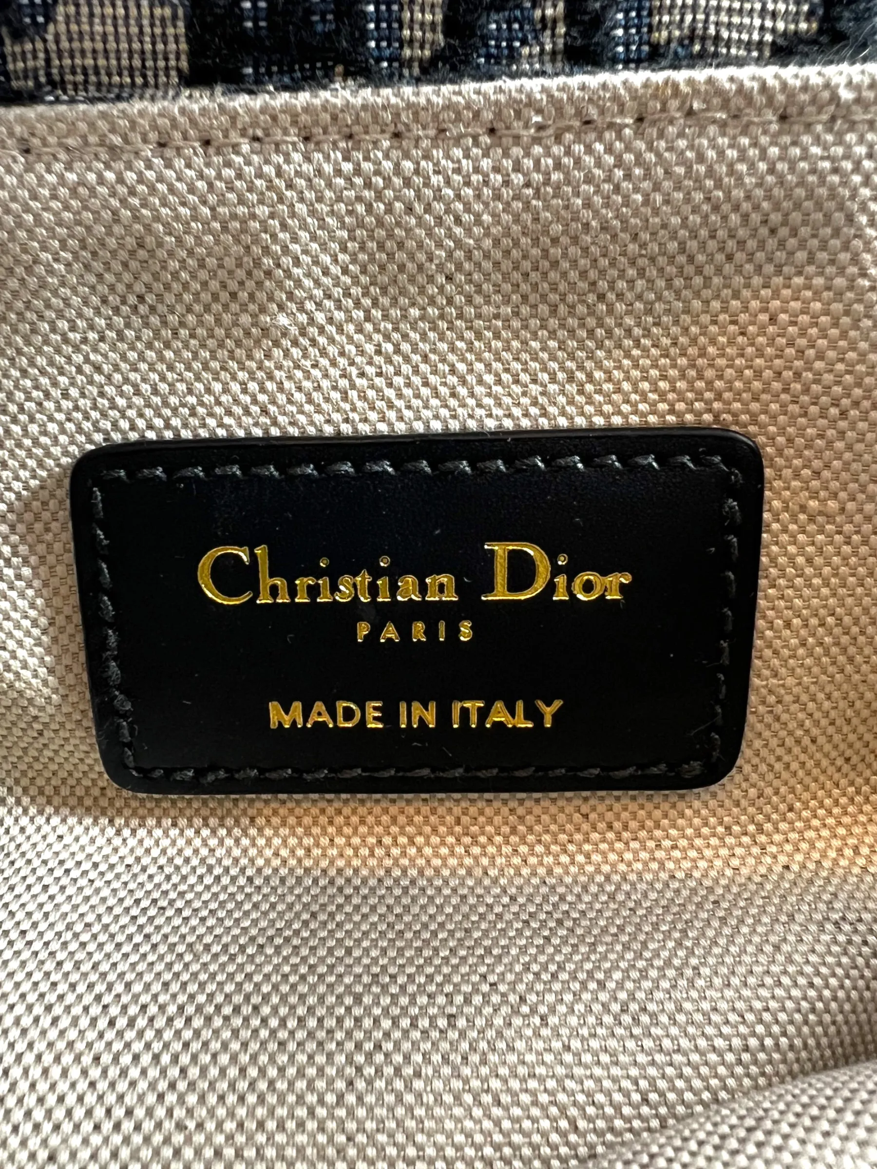 Christian Dior Monogram Canvas & Leather Small Saddle Bag