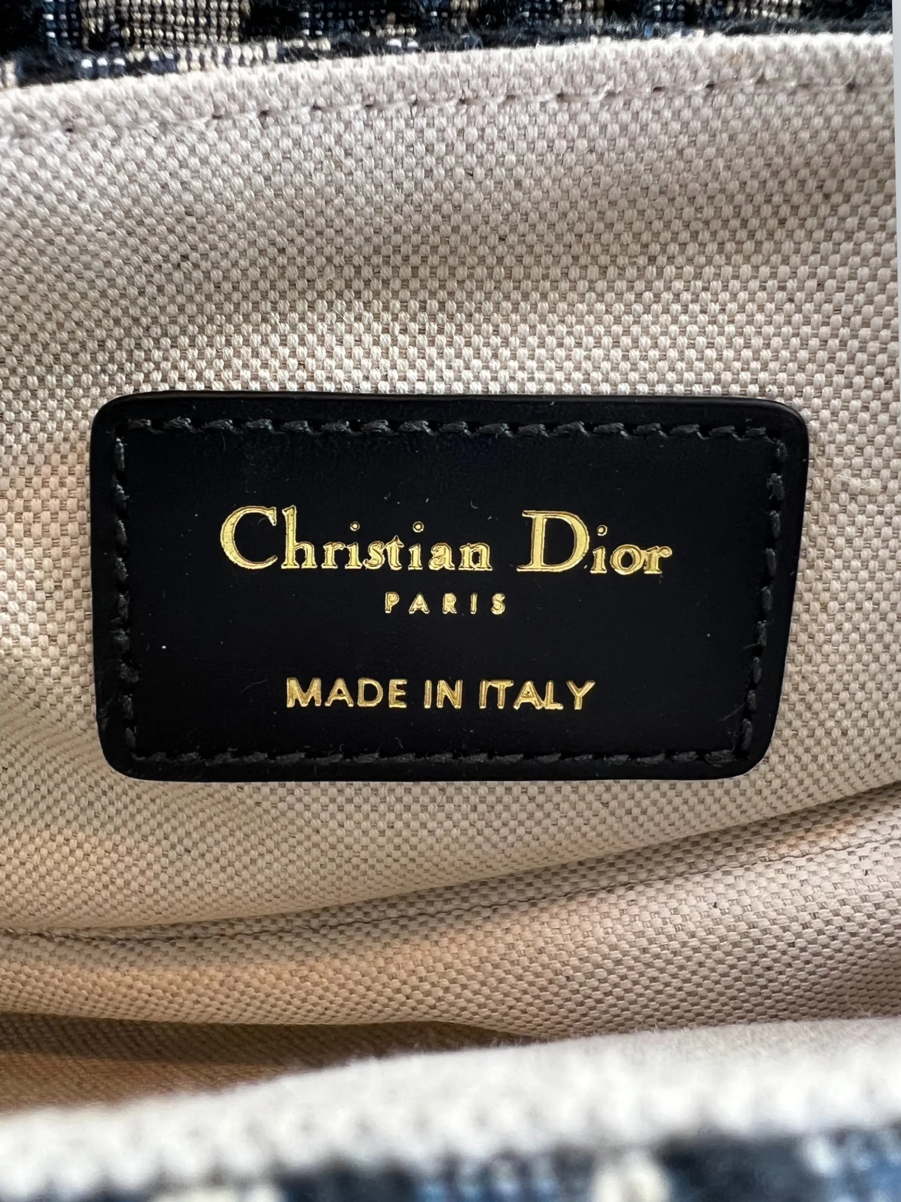 Christian Dior Monogram Canvas & Leather Small Saddle Bag