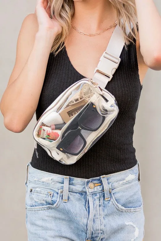 Clear Stadium Belt Sling Bag