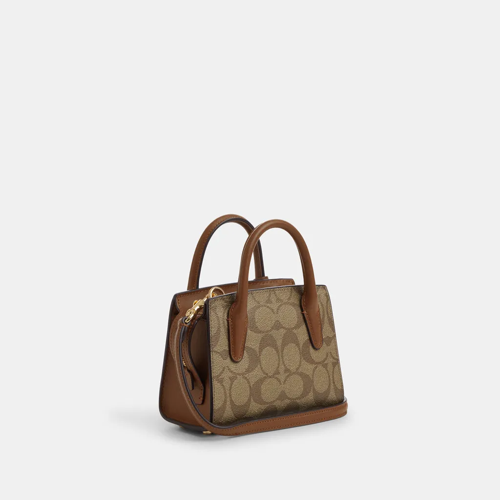 C.O.A.C.H Andrea Mini Carryall In Signature Canvas Bag