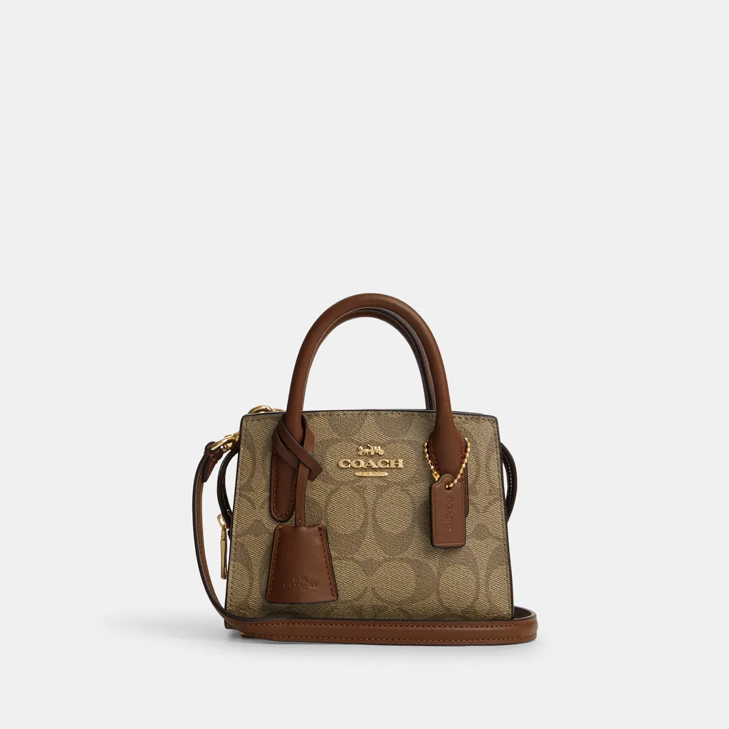 C.O.A.C.H Andrea Mini Carryall In Signature Canvas Bag