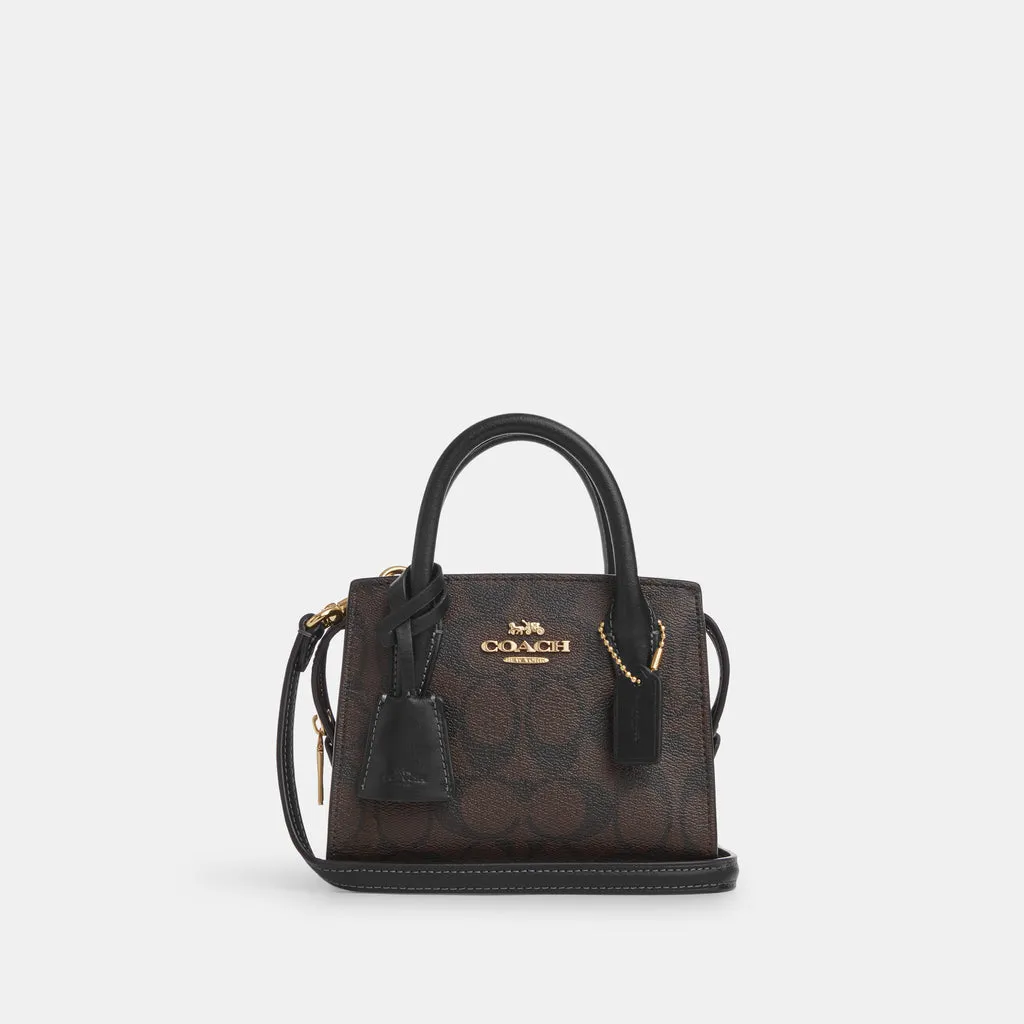 C.O.A.C.H Andrea Mini Carryall In Signature Canvas Bag
