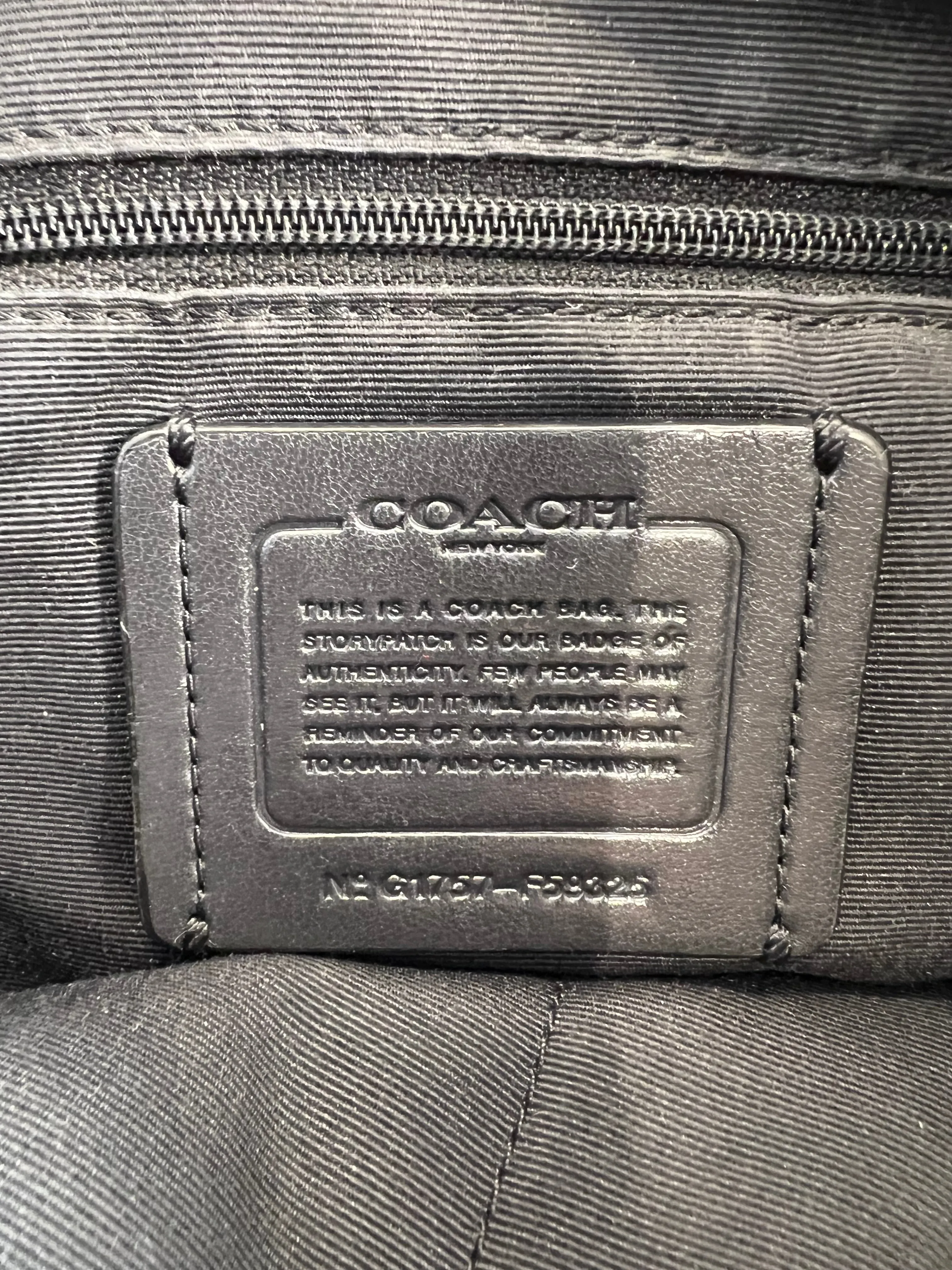 Coach Black Leather Crossbody
