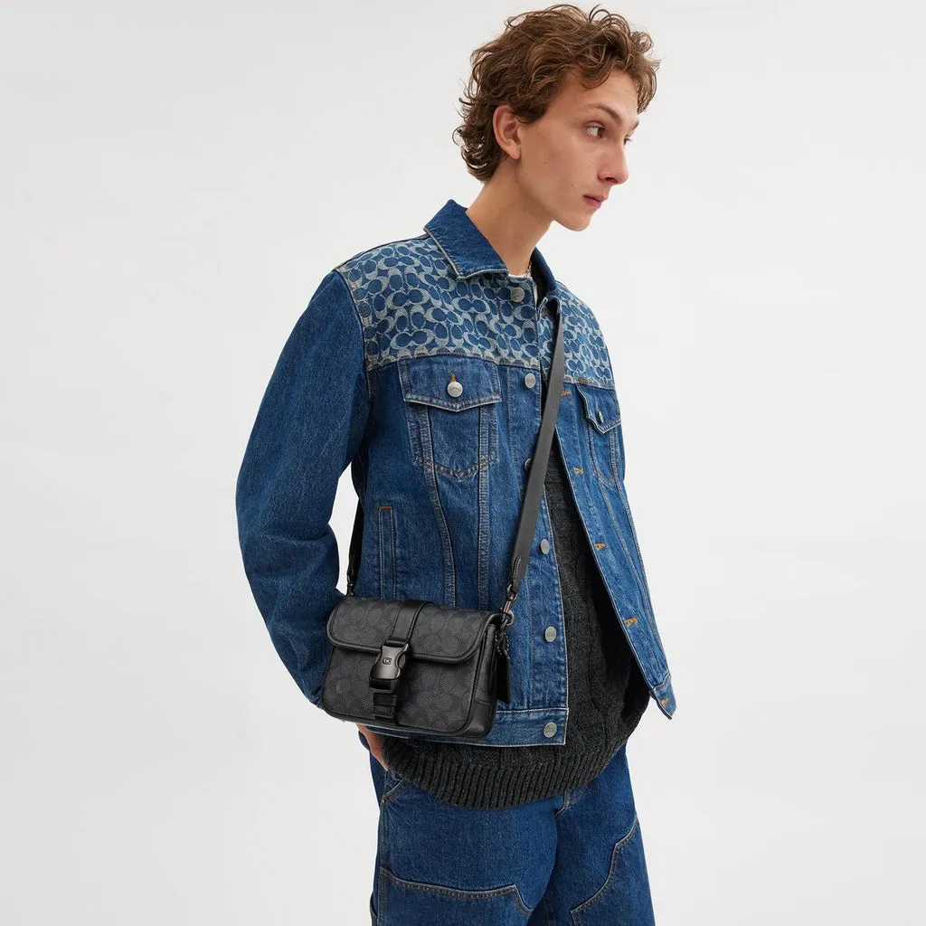 C.O.A.C.H League Crossbody Bag 19 In Signature Canvas