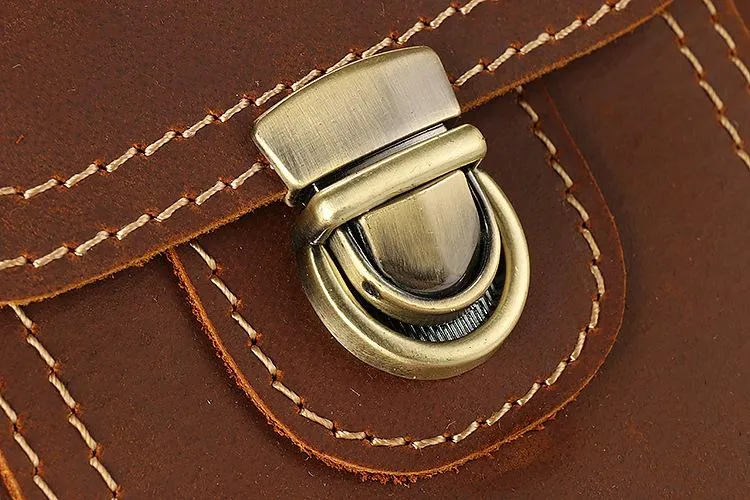 Cool Leather Men's Cell Phone Holster Belt Pouch Belt Bag Waist Bag For Men