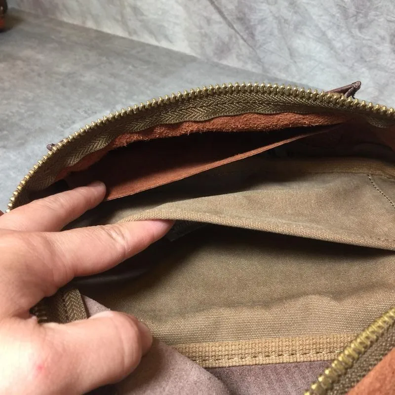 Cool Leather Mens FANNY PACK MENS WAIST BAG HIP PACK BELT BAG FOR MEN