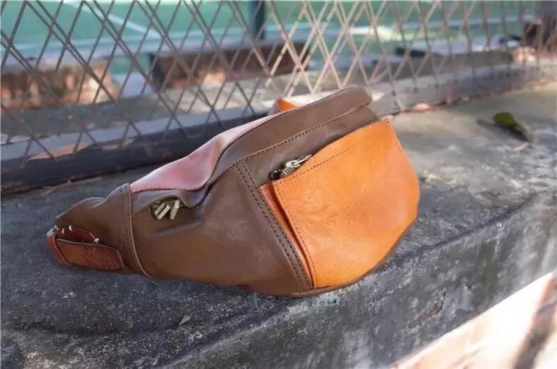 Cool Leather Mens FANNY PACK MENS WAIST BAG HIP PACK BELT BAG FOR MEN