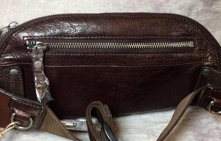Cool Leather Mens FANNY PACK MENS WAIST BAG HIP PACK BELT BAG FOR MEN