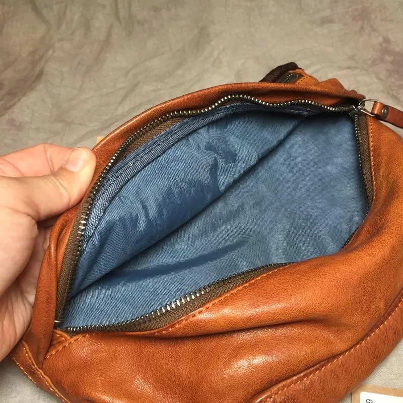 Cool Leather Mens FANNY PACK MENS WAIST BAG HIP PACK BELT BAG FOR MEN