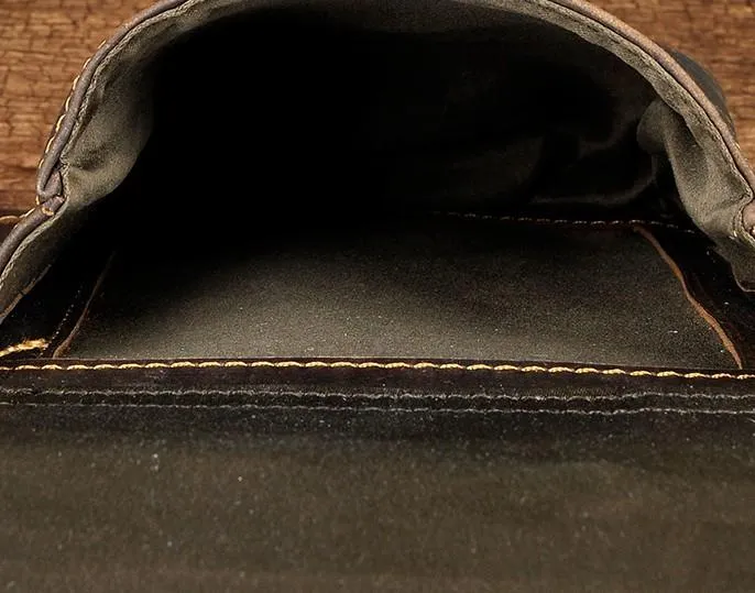 Cool Leather Utility Drop Leg Bag Belt Pouch Mens Waist Bag Shoulder Bag for Men