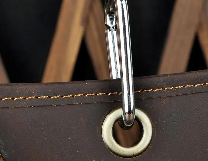 Cool Leather Utility Drop Leg Bag Belt Pouch Mens Waist Bag Shoulder Bag for Men