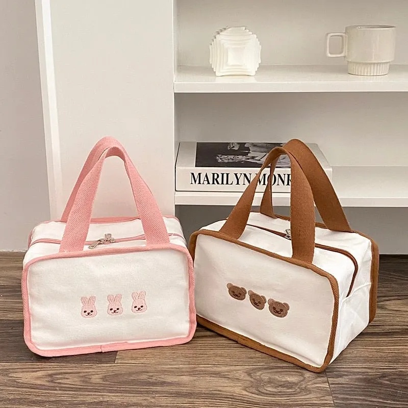 Cute Bears Bunnies Food Box