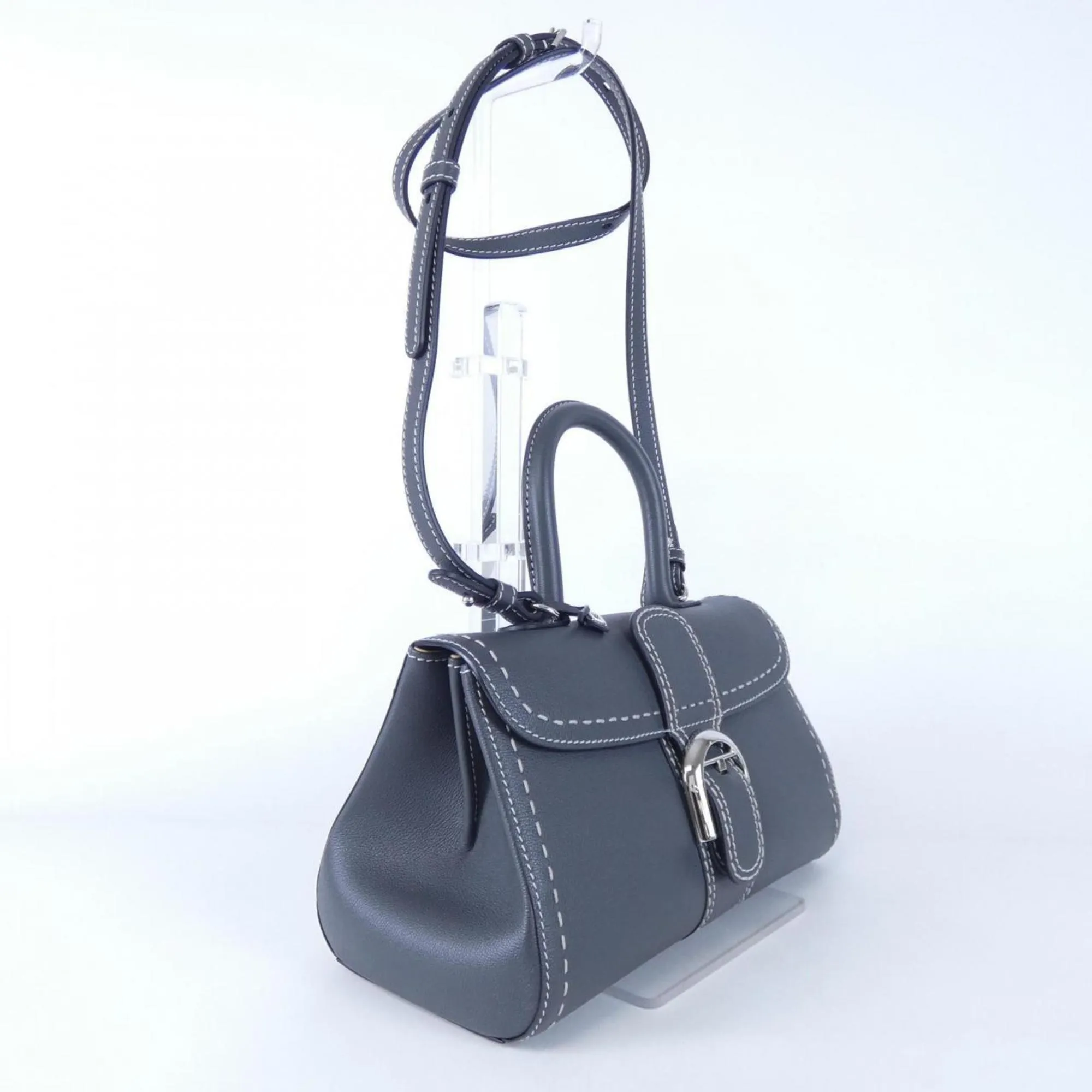 Delvaux Leather Handbag (Pre-Owned)