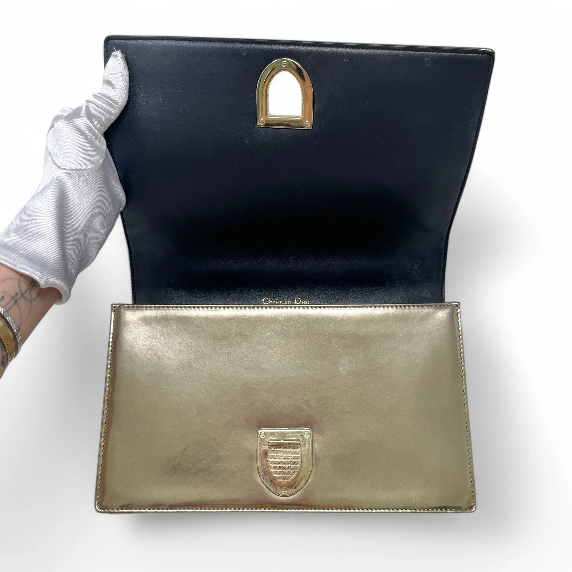 Dior Gold Medium Diorama Flap