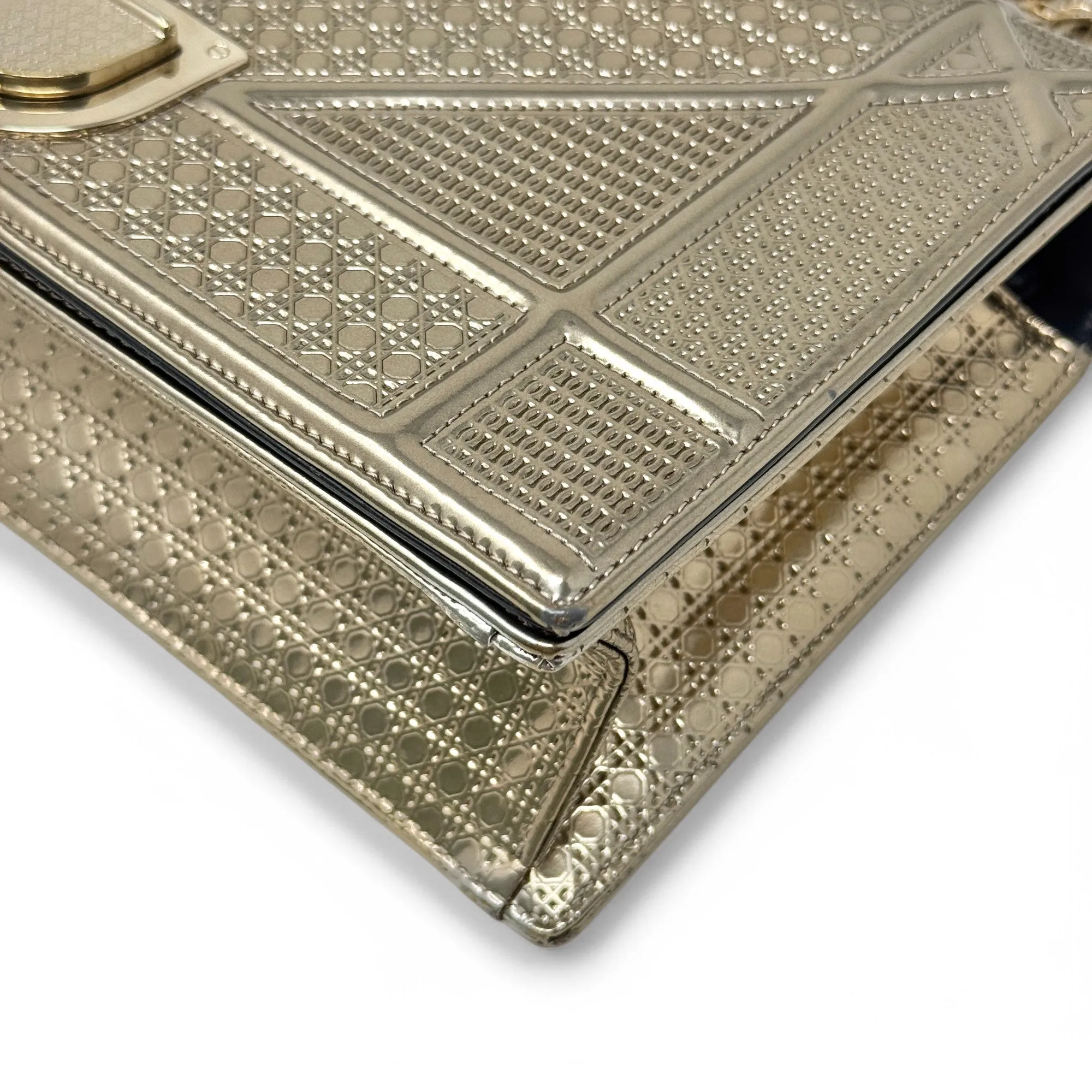 Dior Gold Medium Diorama Flap