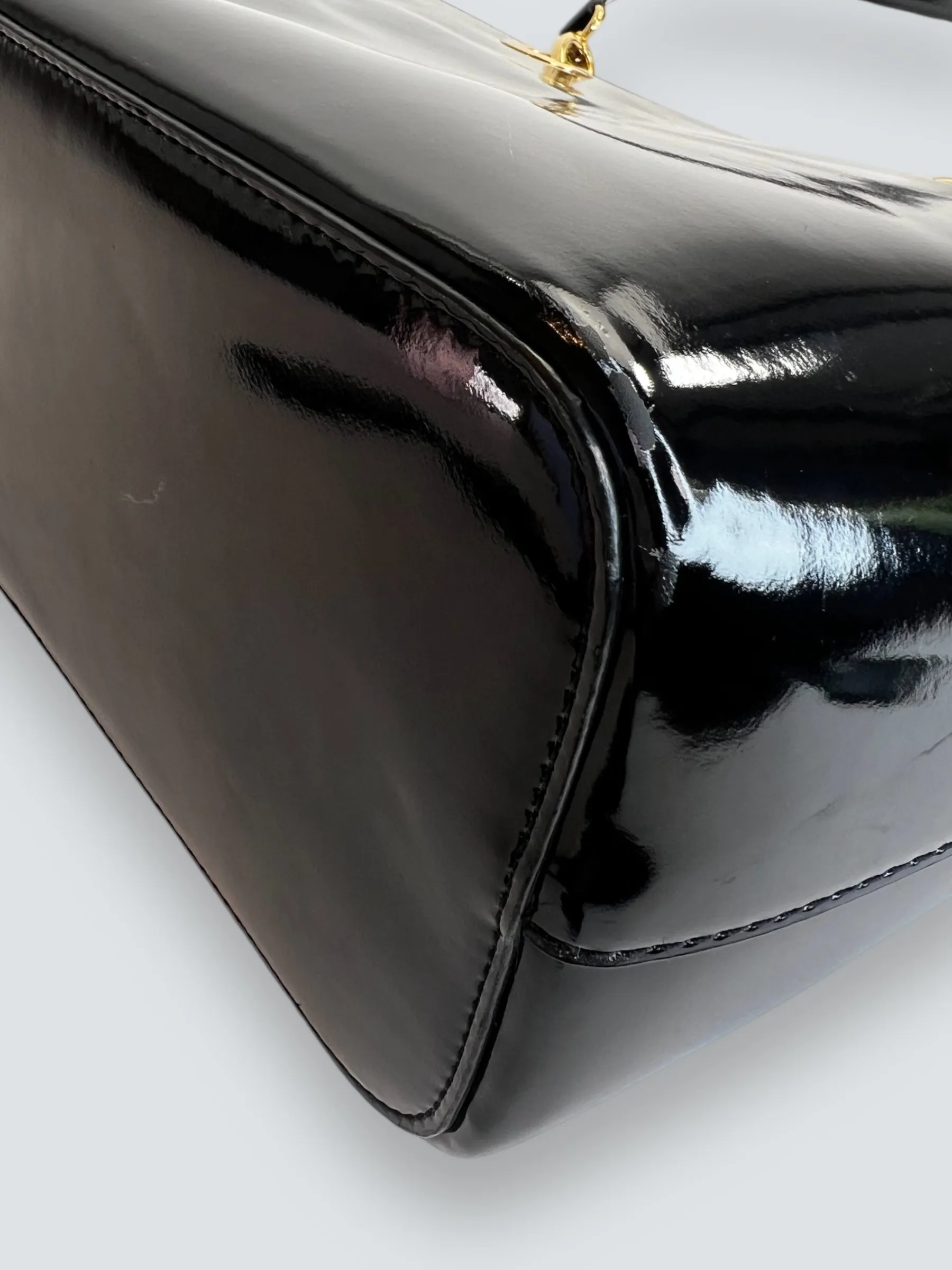 DKNY Black Leather Tote Handbag