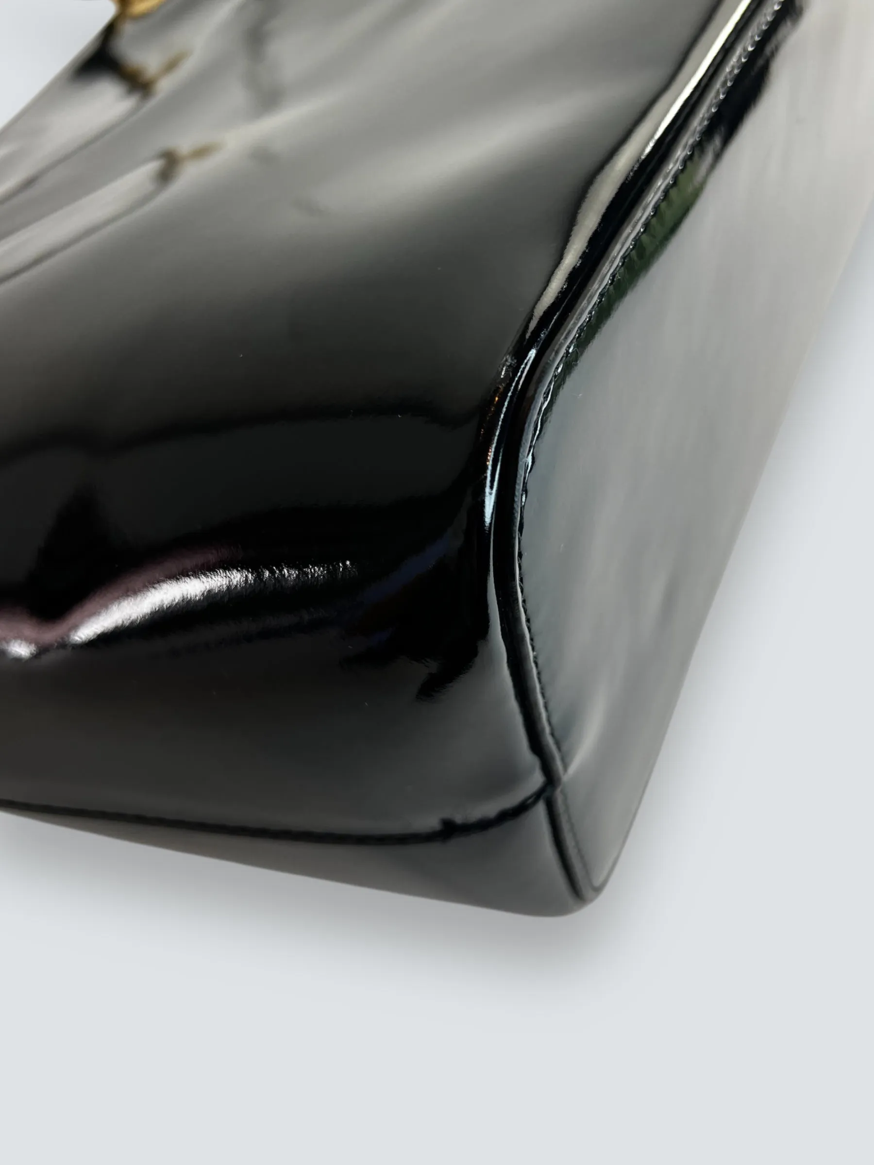 DKNY Black Leather Tote Handbag