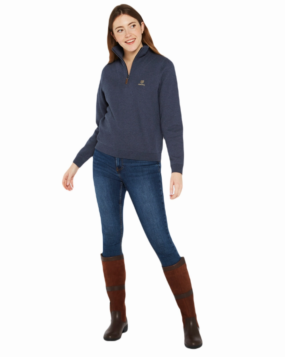 Dubarry Womens Castlemartyr Quarter Zip Sweatshirt