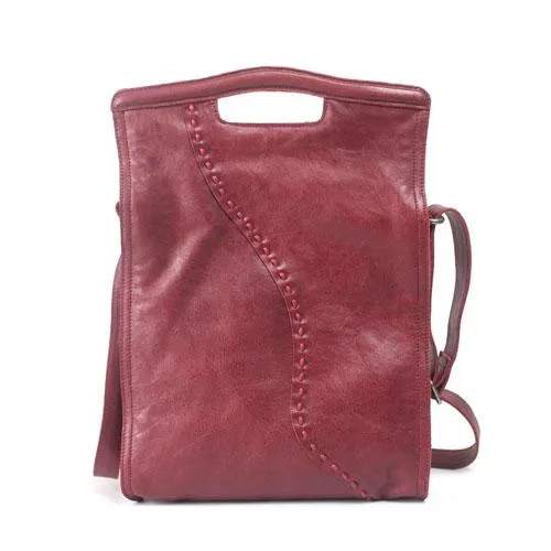 Fashion Women Red Leather Vertical Tote Bag Handbag Shopper Bag Shoulder Bucket Style Purse for Women