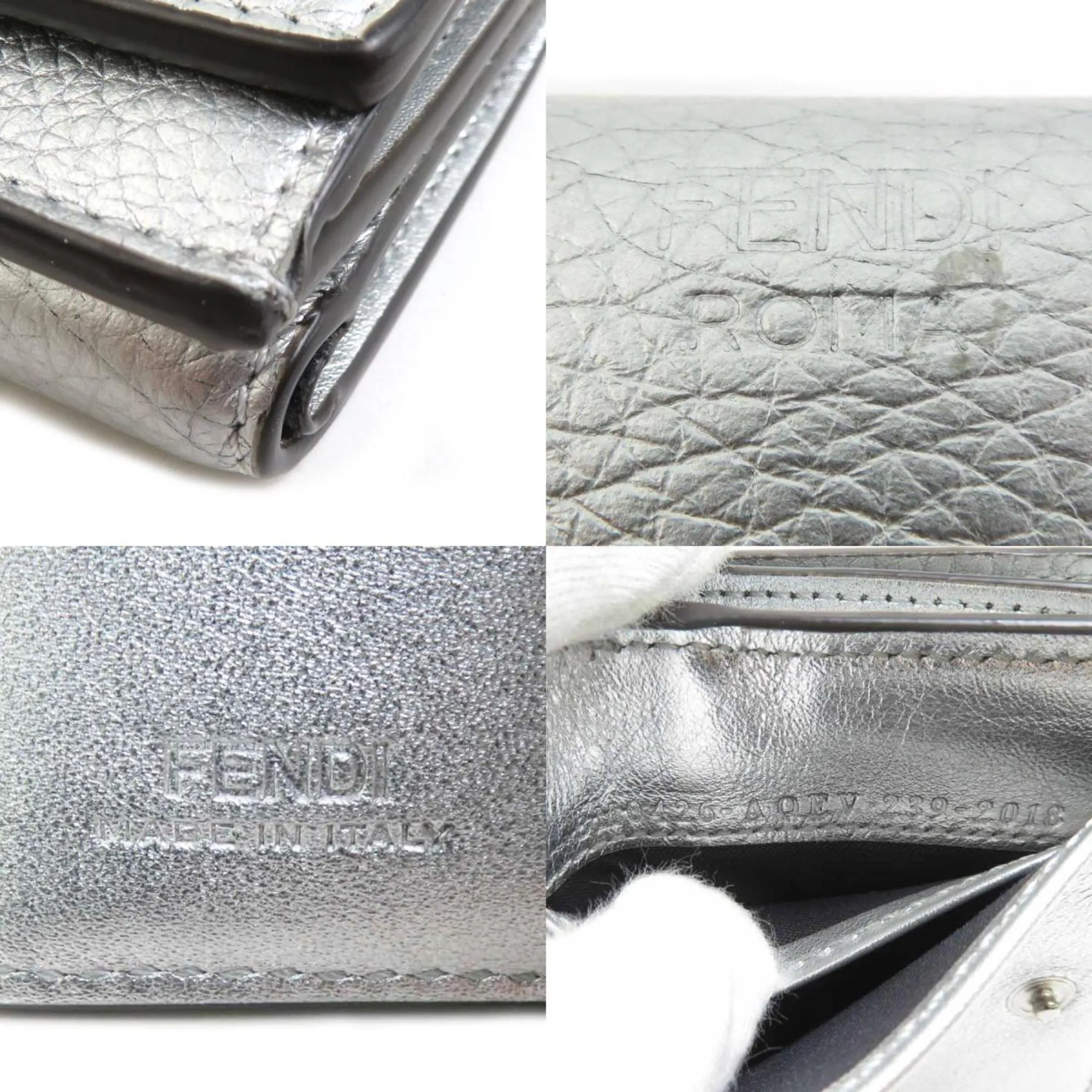 Fendi Leather Wallet (Tri-Fold) (Pre-Owned)