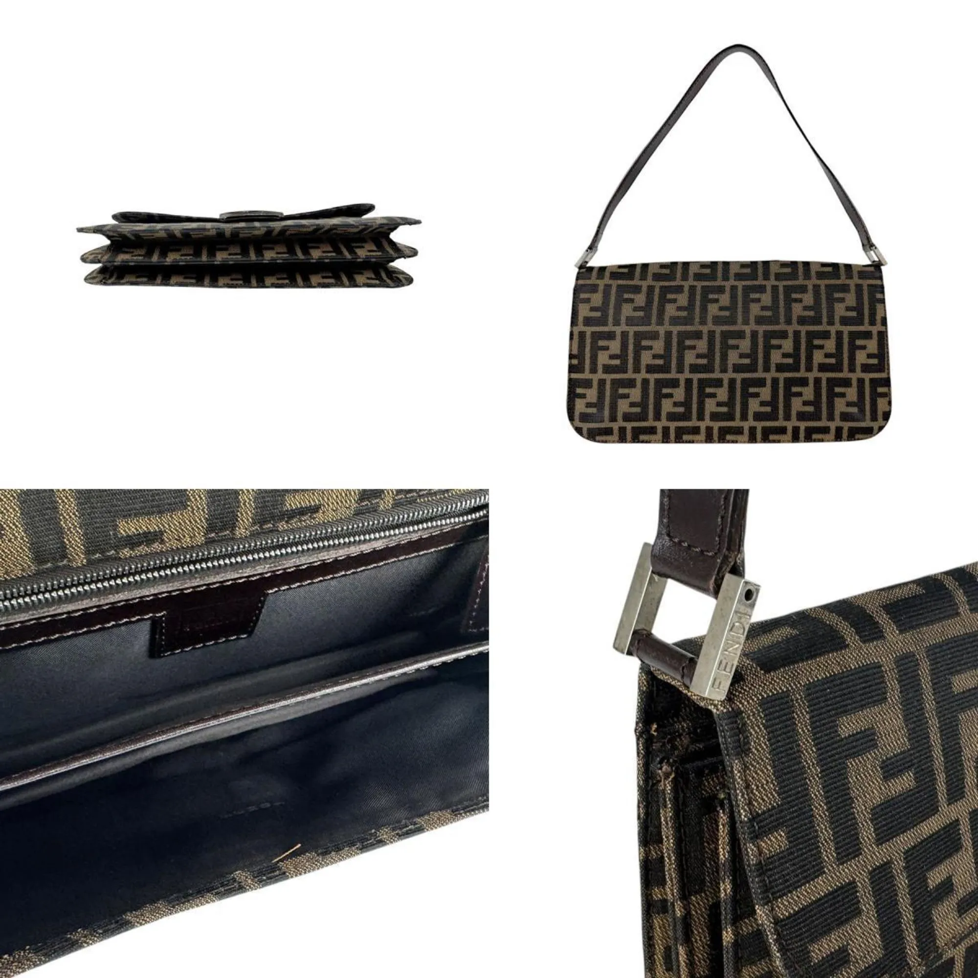Fendi Nylon Canvas Handbag (Pre-Owned)
