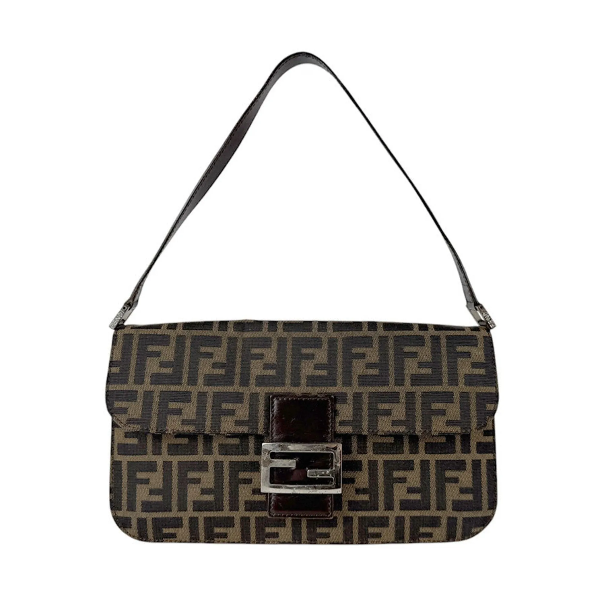 Fendi Nylon Canvas Handbag (Pre-Owned)