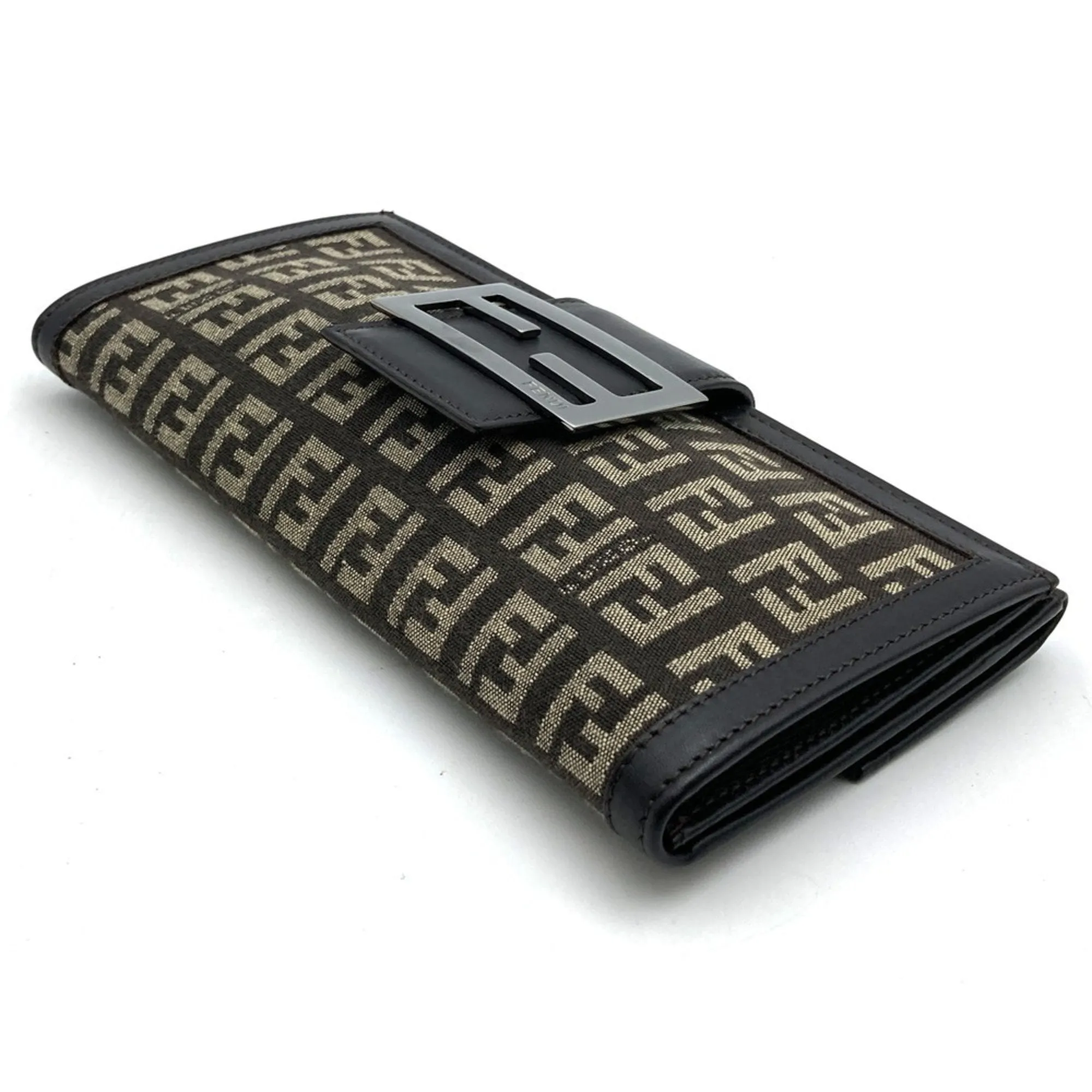 Fendi Zucchino Canvas Long Wallet (Bi-Fold) (Pre-Owned)