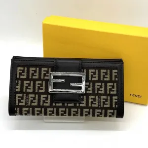 Fendi Zucchino Canvas Long Wallet (Bi-Fold) (Pre-Owned)