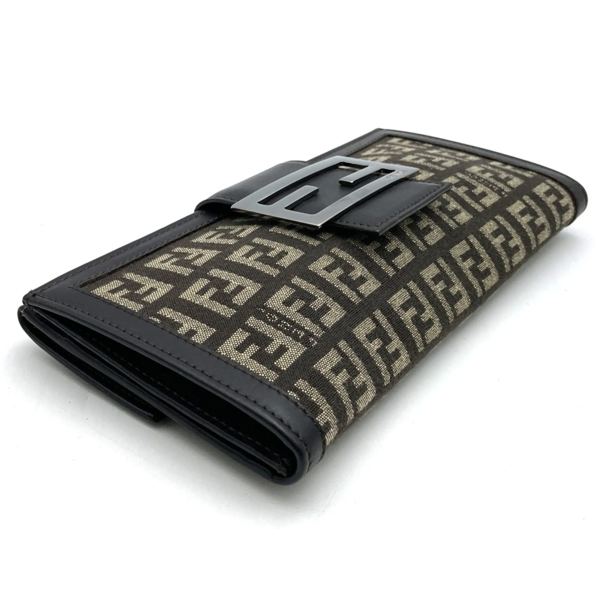 Fendi Zucchino Canvas Long Wallet (Bi-Fold) (Pre-Owned)