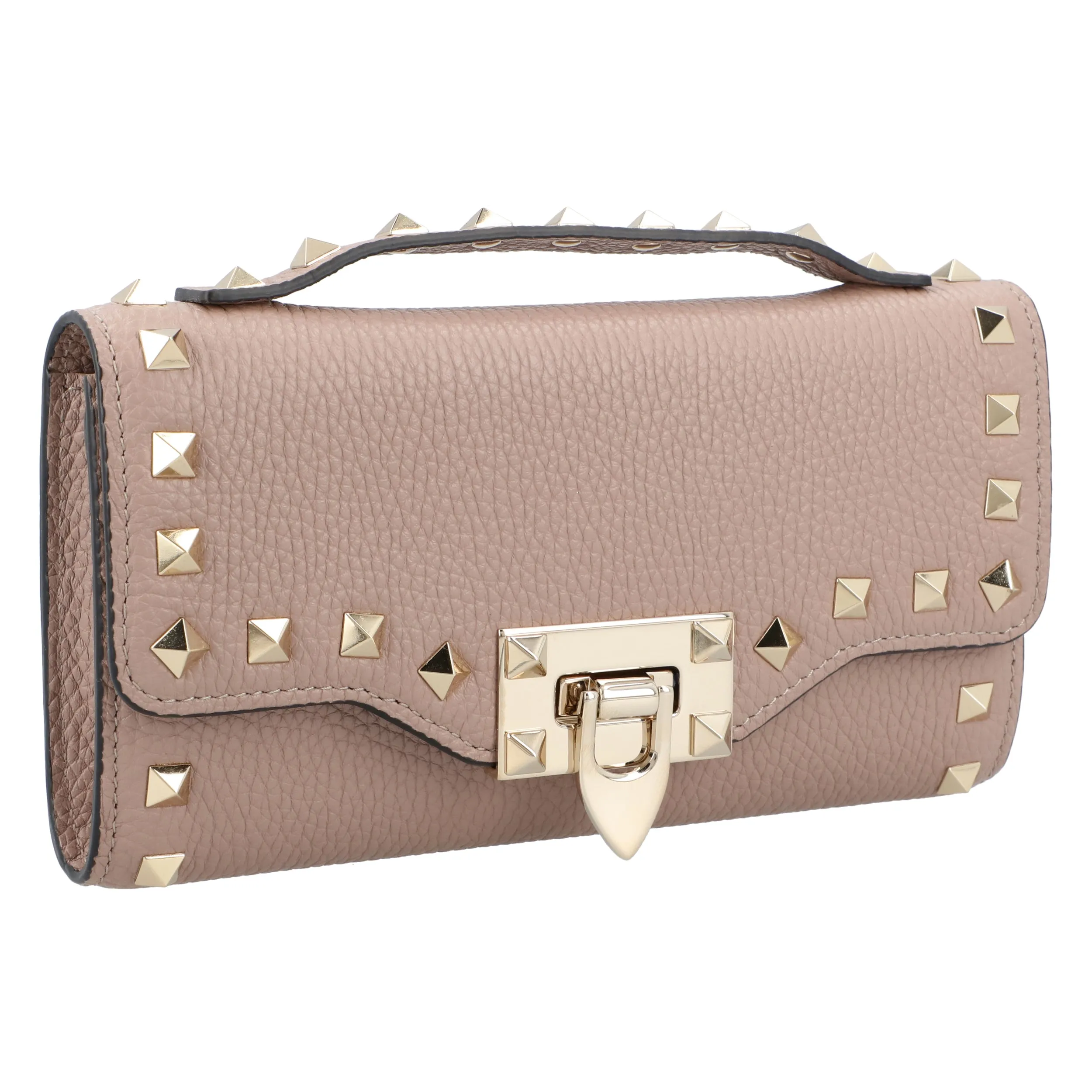 Garavani Rockstud Foldover Top Clutch Bag