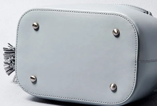 Genuine Leather bucket bag shoulder bag for women leather crossbody bag