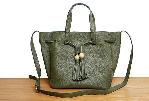 Genuine Leather Cute Women Bucket Bag Handbag Crossbody Bag Shoulder Bag Women Leather Purse