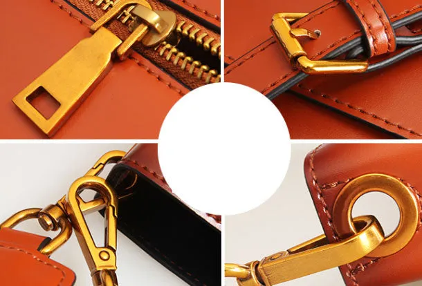 Genuine Leather tote shopper bucket bag shoulder bag for women