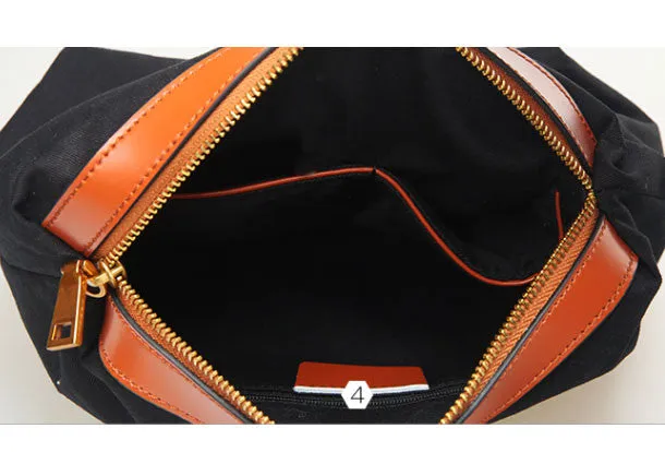 Genuine Leather tote shopper bucket bag shoulder bag for women