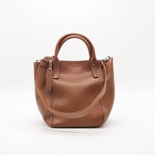 Green LEATHER WOMEN Bucket Handbag Barrel Shoulder Purses FOR WOMEN
