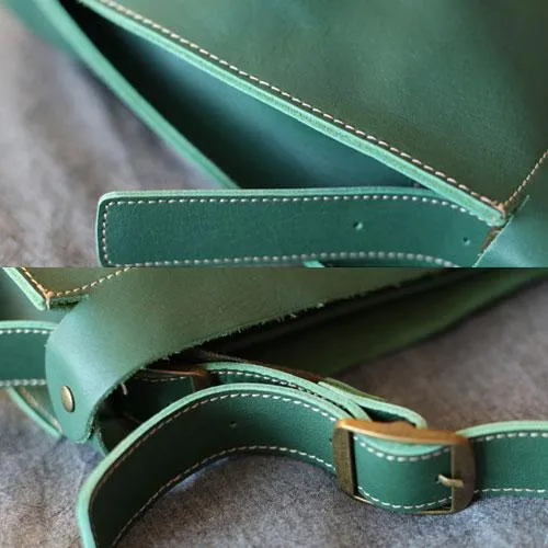 Green Womens Leather Bucket Side Bag Madewell Bucket Shoulder Bag Large Bucket Bag for Ladies