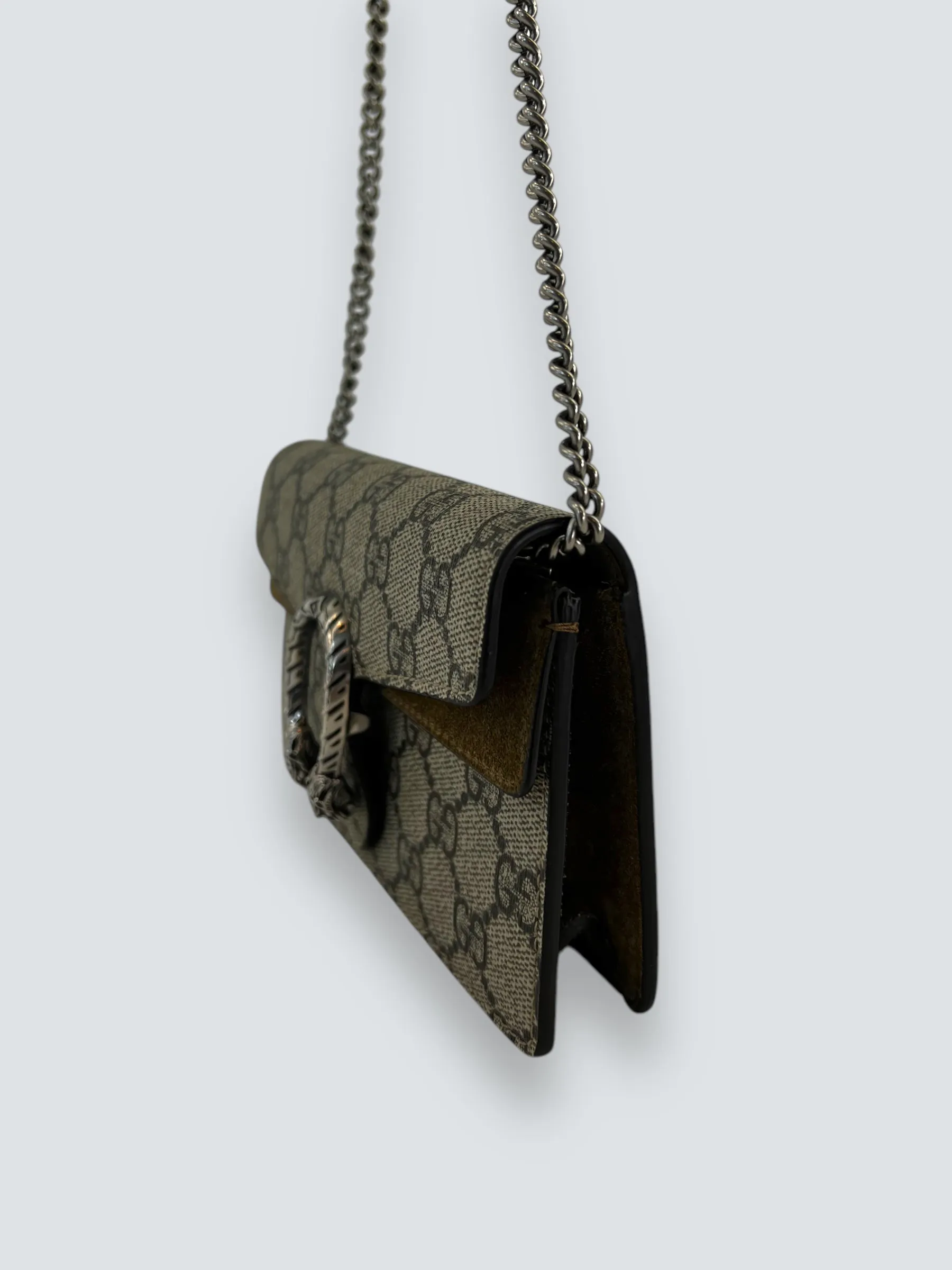 Gucci Monogram Canvas & Leather Dionysus Supermini